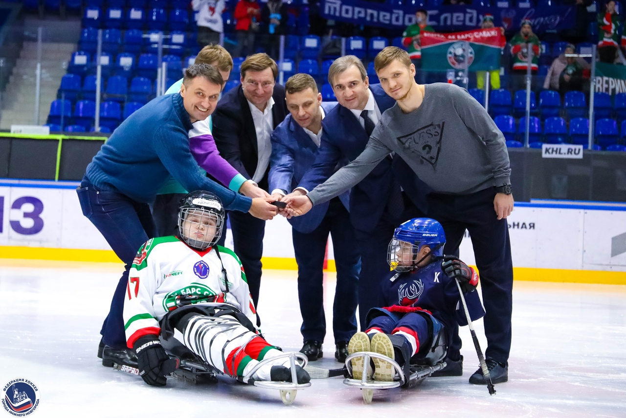 Впервые в Нижнем Новгороде состоялся детский турнир по следж-хоккею